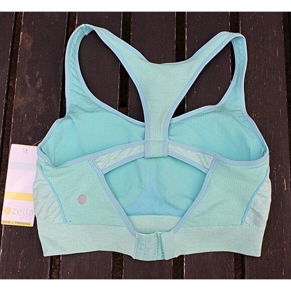 New w/Tags - Zella Body Large - “Spark” Racerback Sports Bra, Space Dye, Teal - Picture 4 of 12